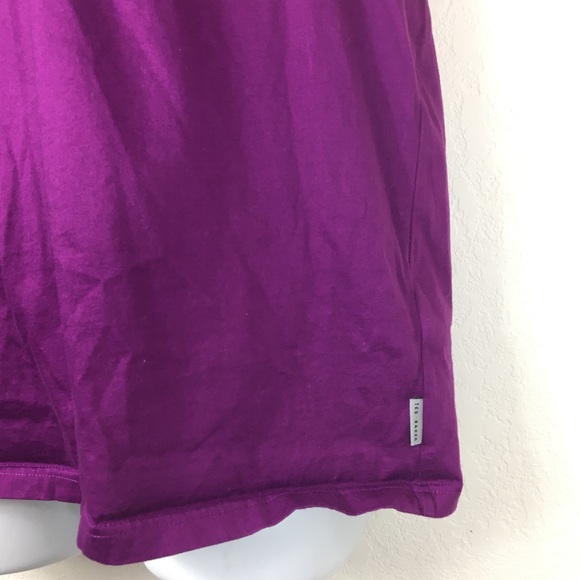 Ted Baker Purple Joe Joe Print Collar Polo Shirt - Picture 3 of 13